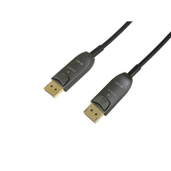 Equip kábel - 119443 (aktív, displayport 1.4, apa/apa, 8k/60hz, hdcp/hdr/dsc/mst, aranyozott, 30m)