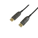 Equip kábel - 119443 (aktív, displayport 1.4, apa/apa, 8k/60hz, hdcp/hdr/dsc/mst, aranyozott, 30m)