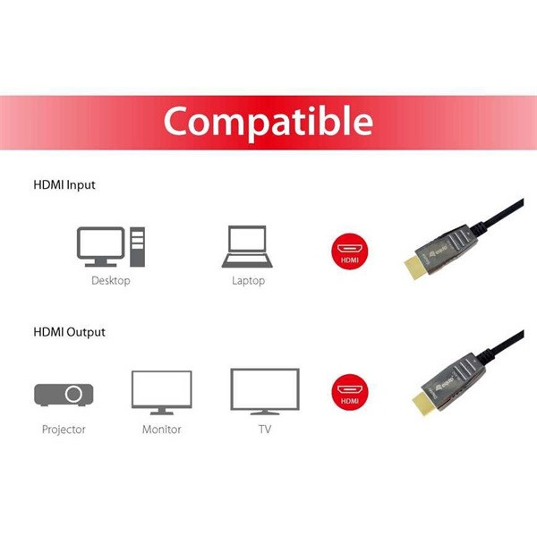 Equip kábel - 119452 (aktív hdmi2.1 kábel, apa/apa, 8k/60hz, 20m)