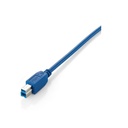 Equip kábel - 128291 (usb3.0, a-b kábel, apa/apa, duplán árnyékolt, 1m)