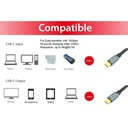 Equip kábel - 128353 (usb-c 3.2 gen2 to usb-c, apa/apa, pd:100w, fekete, 0,5m)