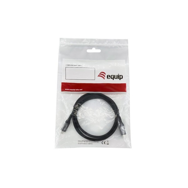 Equip kábel - 128381 (usb4 gen3, a-a kábel, apa/apa, 8k/60hz, 40gbps, pd3.1 240w, 1,2m)