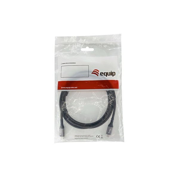 Equip kábel - 128382 (usb4 gen2x2, a-a kábel, apa/apa, 4k/60hz, 20gbps, pd 100w, 2m)