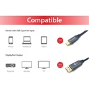 Equip kábel - 133422 (usb-c to displayport, apa/apa, 8k/60hz, aluminium burkolat, 2m)