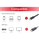 Equip kábel - 133426 (usb-c to displayport, apa/apa, 4k/60hz, műanyag burkolat, 1m)