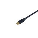 Equip kábel - 133442 (minidisplayport to displayport, fekete, 2m)