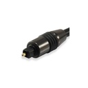 Equip kábel - 147922 (toslink(optikai),  spdif, apa/apa, aranyozott csatlakozó, fekete, 3m)