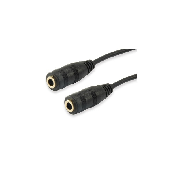 Equip kábel - 147941 (audio elosztó, 3,5mm jack, 2x bemenet, 1x kimenet, fekete, 13cm)