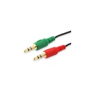Equip kábel - 147942 (audio elosztó, 3,5mm jack, 1x anya/2x apa, fekete, 13cm)