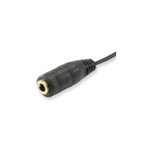 Equip kábel - 147942 (audio elosztó, 3,5mm jack, 1x anya/2x apa, fekete, 13cm)