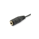 Equip kábel - 147942 (audio elosztó, 3,5mm jack, 1x anya/2x apa, fekete, 13cm)