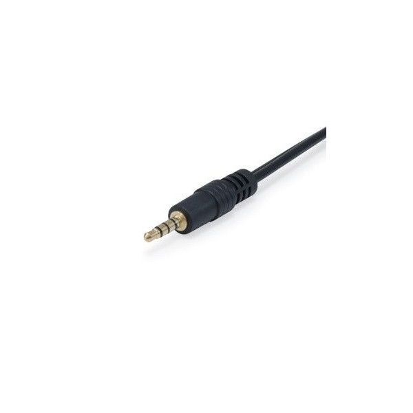 Equip kábel - 147943 (audio elosztó, 3,5mm jack, 2x anya/1x apa, fekete, 13cm)