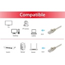 Equip kábel - 603016 (utp patch kábel, cat6a, réz, lsoh, 10gb/s, bézs, 20m)