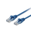 Equip kábel - 603031 (utp patch kábel, cat6a, réz, lsoh, 10gb/s, kék, 0,5m)