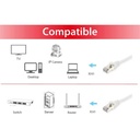 Equip kábel - 605517 (s/ftp patch kábel, cat6, réz, lsoh, fehér, 0,5m)