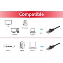 Equip kábel - 625458 (utp patch kábel, cat6, fekete, 15m)