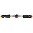 Equip kültéri rj45 toldó - 221162 (utp, cat6, árnyékolt, ip68, műanyag)