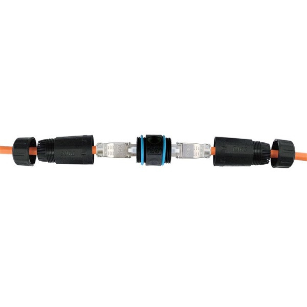 Equip kültéri rj45 toldó - 221172 (cat6a, árnyékolt, ip68, műanyag)
