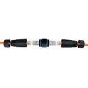 Equip kültéri rj45 toldó - 221172 (cat6a, árnyékolt, ip68, műanyag)