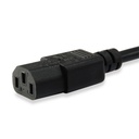 Equip tápkábel - 112101 (pc tápkábel hosszabbító, iec 320, fekete, 3m)