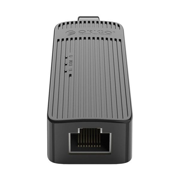 Orico kábel átalakító - utk-u2-bk/68/ (usb-a2.0 to rj-45, fekete)