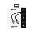 S-link kábel - slx-hd4k015 (hdmi2.0 kábel, 4k/60hz, apa/apa, aranyozott, 1,5m)