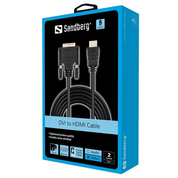 Sandberg kábel - monitor cable dvi-hdmi  2 m