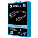 Sandberg kábel - otg adapter microusb m - usb f
