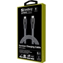 Sandberg kábel - survivor usb-c cable 1m, 100w