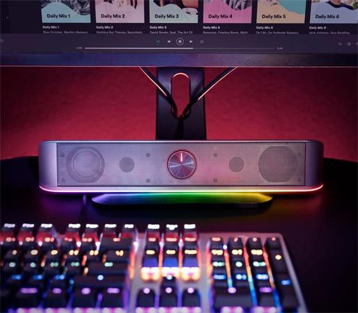 Hangszóró, 12W, 3.5 mm jack, TRUST "GXT619 Thorne", fekete