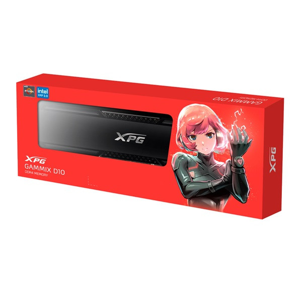Adata memória desktop - 16gb ddr4 xpg gammix d20 (16gb, 3600mhz, cl18, 1.35v, hűtőbordás, fekete)