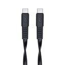USB kábel, USB-C - USB-C, 1,2 m, RIVACASE "PS6005", fekete