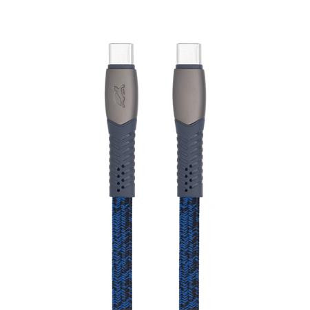 USB kábel, USB-C - USB-C, 1,2 m, RIVACASE "PS6105", kék