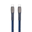 USB kábel, USB-C - USB-C, 1,2 m, RIVACASE "PS6105", kék