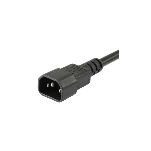 Equip hálózati elosztó - 333280 (c14, 3 schuko, fekete)