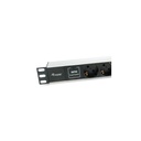 Equip hálózati elosztó - 333315 (schuko, 7x schuko/2x usb, rack 1u, 1,8m kábel, aluminium, fekete)