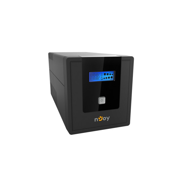 Njoy szünetmentes  1000va - cadu 1000 (2 schuko, line-interaktív, usb menedzsment, rj11/45 vonalvédelem(1gb/s), fekete)