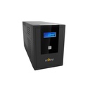 Njoy szünetmentes  2000va - cadu 2000 (4 schuko, line-interaktív, usb menedzsment, rj11/45 vonalvédelem(1gb/s), fekete)