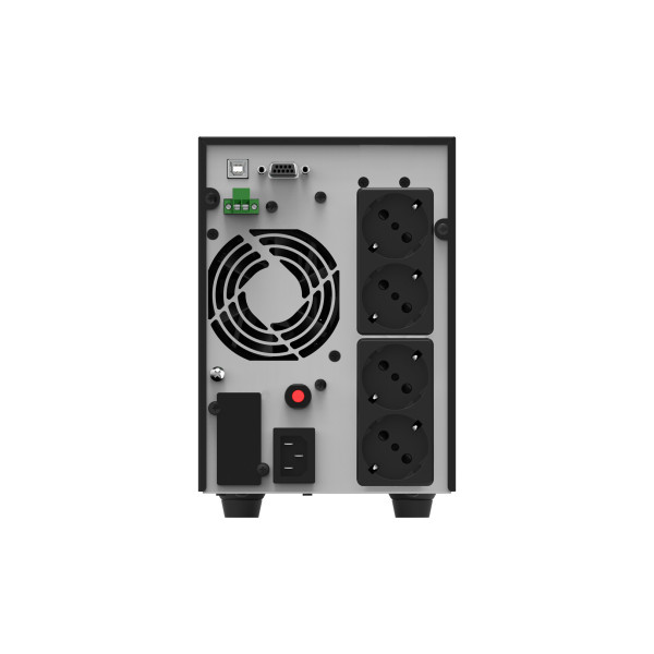 Njoy szünetmentes  2000va - echo pro 2000 (4 schuko, rs-232, on-line, szinuszhullám, generátor támogatás, fekete)