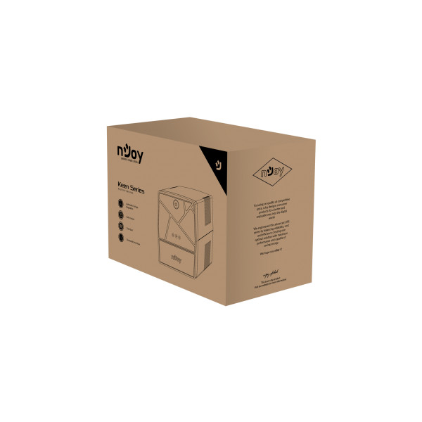 Njoy szünetmentes  2000va - keen 2000 usb (4 schuko, line-interaktív, usb menedzsment, rj11/45 vonalvédelem, fekete)