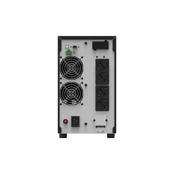 Njoy szünetmentes  3000va - echo pro 3000 (4 schuko, rs-232, on-line, szinuszhullám, generátor támogatás, fekete)