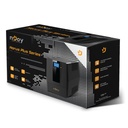 Njoy szünetmentes  800va - horus plus 800 (2 schuko, line-interaktív, rj11 védelem, usb, szoftver, lcd kijelző, fekete)