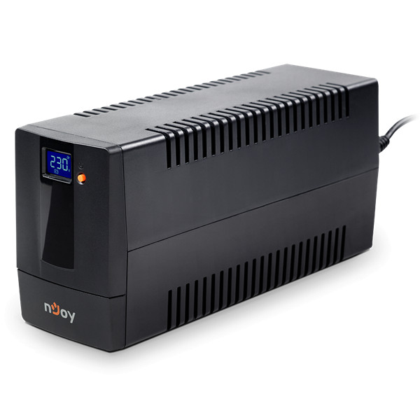 Njoy szünetmentes  800va - horus plus 800 (2 schuko, line-interaktív, rj11 védelem, usb, szoftver, lcd kijelző, fekete)