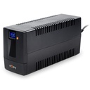 Njoy szünetmentes  800va - horus plus 800 (2 schuko, line-interaktív, rj11 védelem, usb, szoftver, lcd kijelző, fekete)