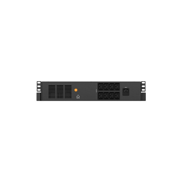 Njoy szünetmentes 1000va - code 1000 (8 iec c13, line-interaktív, usb menedzsment, szoftver, lcd kijelző, 2u rack)