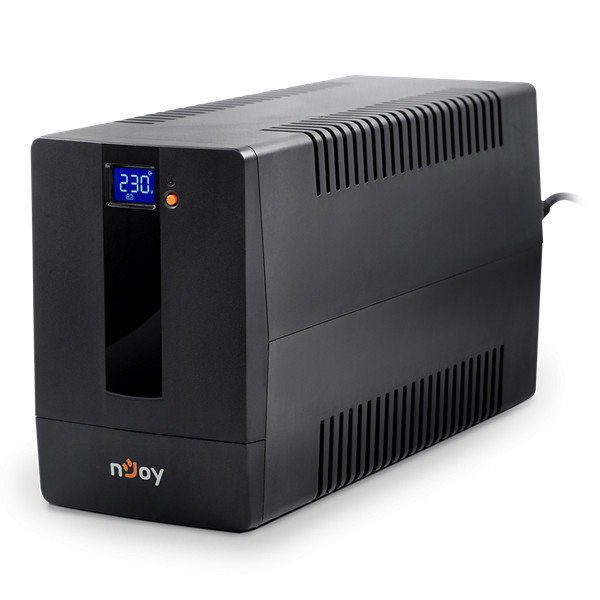 Njoy szünetmentes 1000va - horus plus 1000 (4 schuko, line-interaktív, rj45 védelem, usb, szoftver, lcd kijelző, fekete)