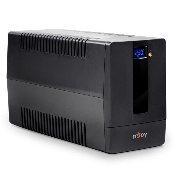 Njoy szünetmentes 1000va - horus plus 1000 (4 schuko, line-interaktív, rj45 védelem, usb, szoftver, lcd kijelző, fekete)