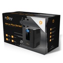 Njoy szünetmentes 1000va - horus plus 1000 (4 schuko, line-interaktív, rj45 védelem, usb, szoftver, lcd kijelző, fekete)