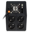 Njoy szünetmentes 1500va - horus plus 1500 (4 schuko, line-interaktív, rj45 védelem, usb, szoftver, lcd kijelző, fekete)