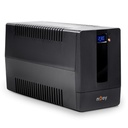 Njoy szünetmentes 1500va - horus plus 1500 (4 schuko, line-interaktív, rj45 védelem, usb, szoftver, lcd kijelző, fekete)